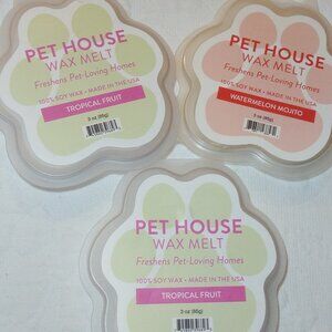 NIP Pet House Lot of Odor Eliminating Soy Wax Melts Safe For Pets